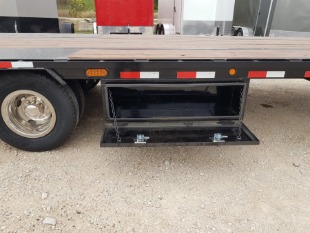 Used 2014 Load Max Gooseneck 102x30 Hydraulic Beaver tail 20K Deckover Trailer