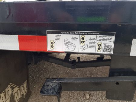 Used 2014 Load Max Gooseneck 102x30 Hydraulic Beaver tail 20K Deckover Trailer