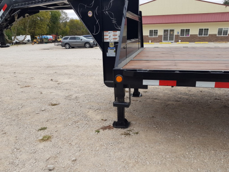 Used 2014 Load Max Gooseneck 102x30 Hydraulic Beaver tail 20K Deckover Trailer