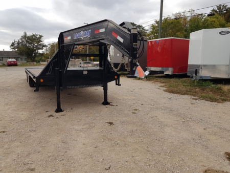 Used 2014 Load Max Gooseneck 102x30 Hydraulic Beaver tail 20K Deckover Trailer