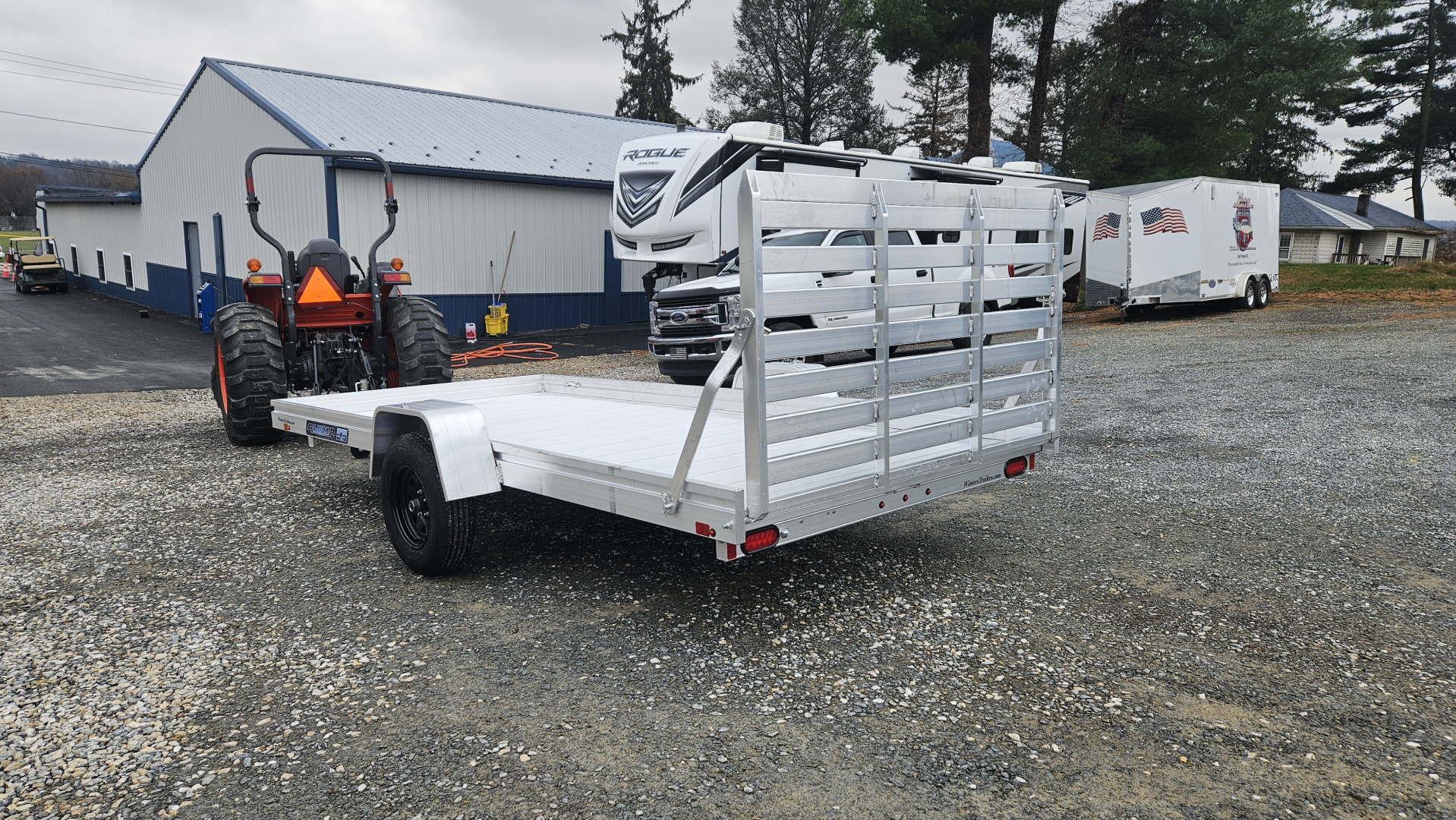 New 2027 Aluma 78X14'ESA Utility Trailer