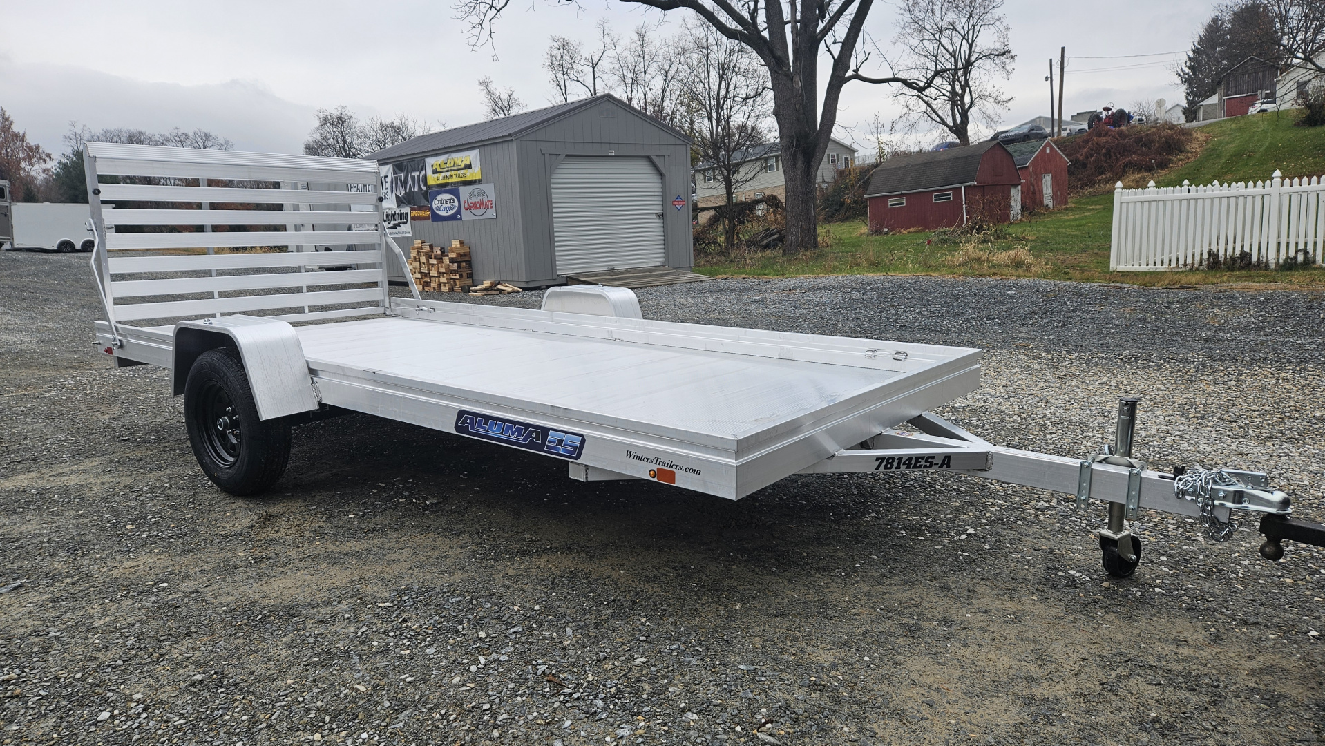New 2027 Aluma 78X14'ESA Utility Trailer