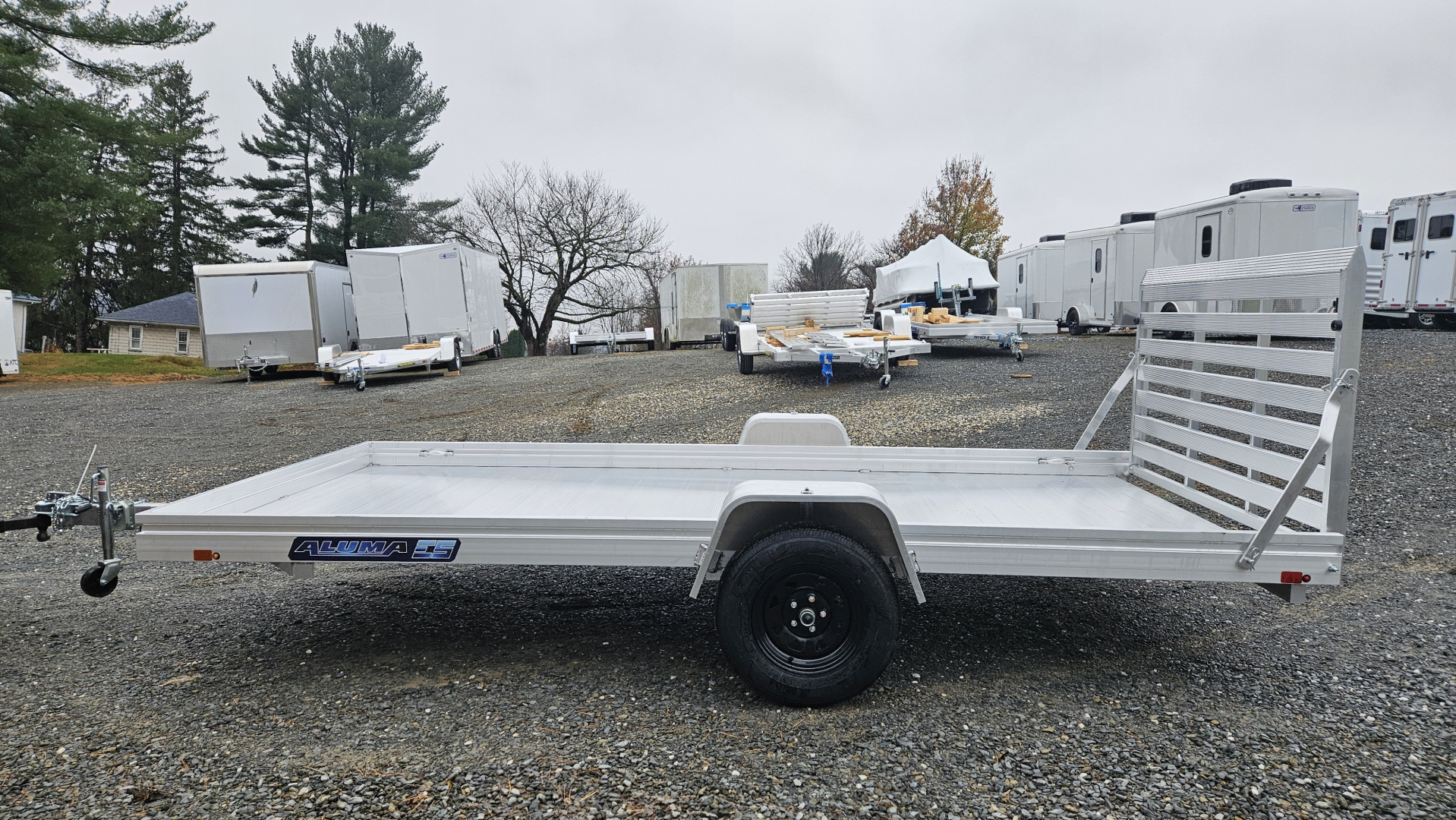 New 2027 Aluma 78X14'ESA Utility Trailer