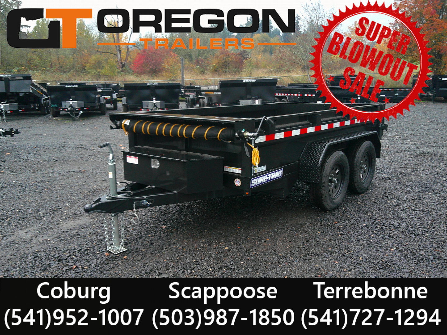 New 2025 Sure-Trac 5x10 7K Dump Trailer