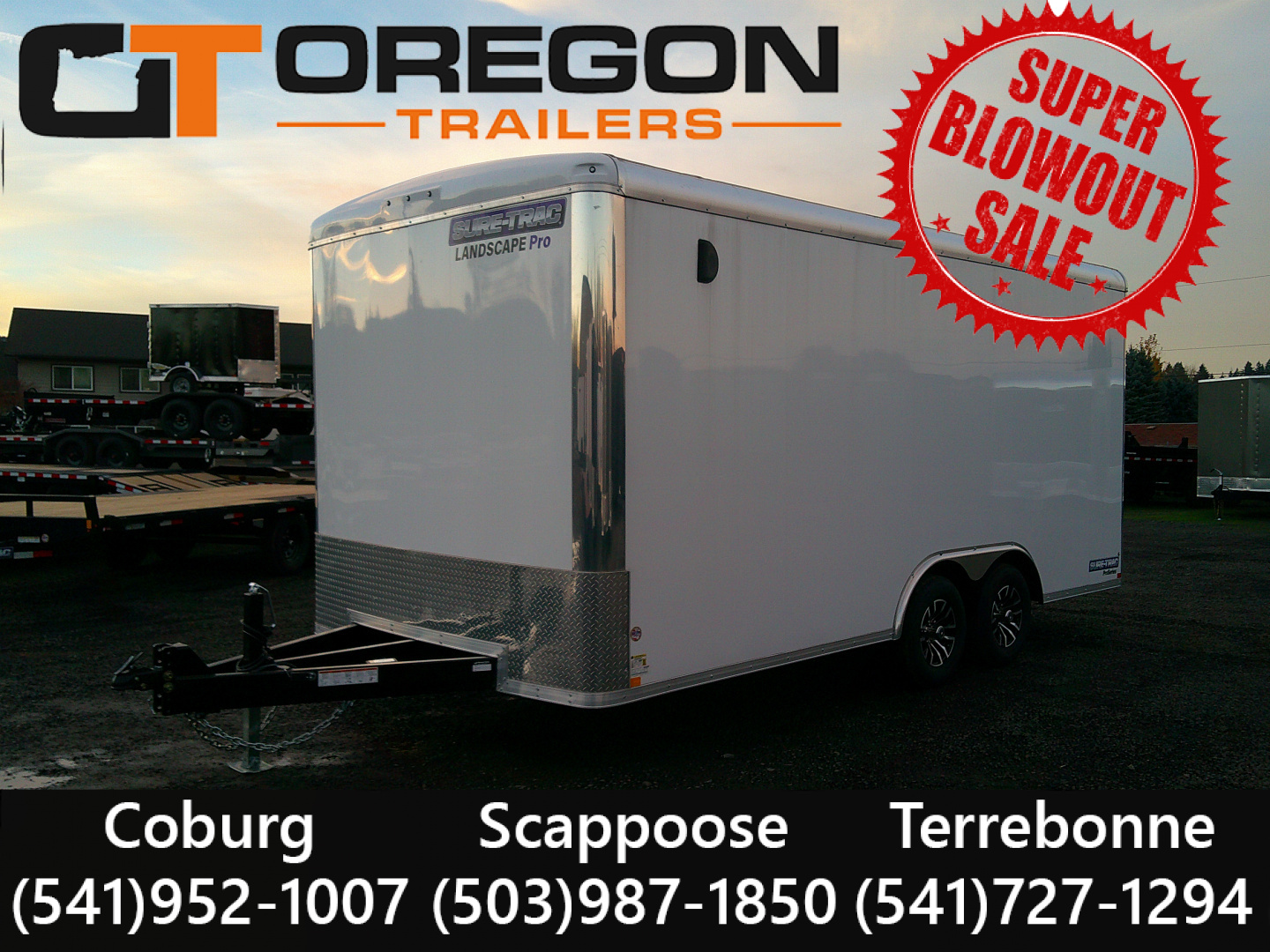 New 2026 Sure-Trac 8.5x18 Landscape Pro Enclosed