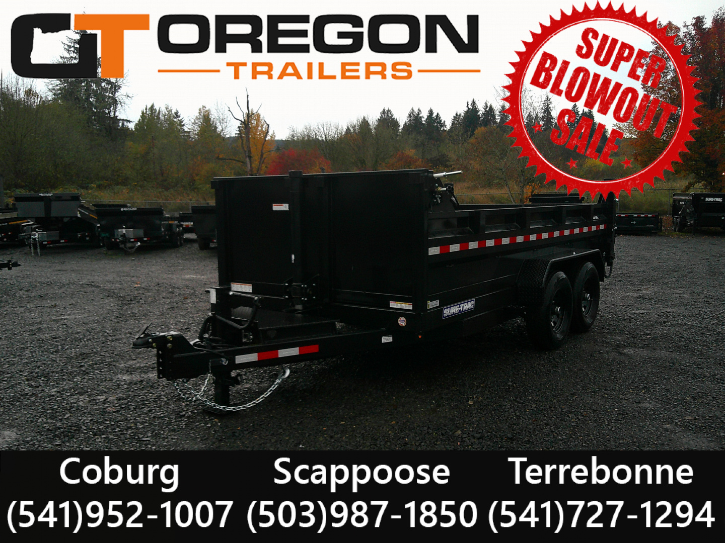 New 2025 Sure-Trac 7x14 14K Low Pro Dump Trailer
