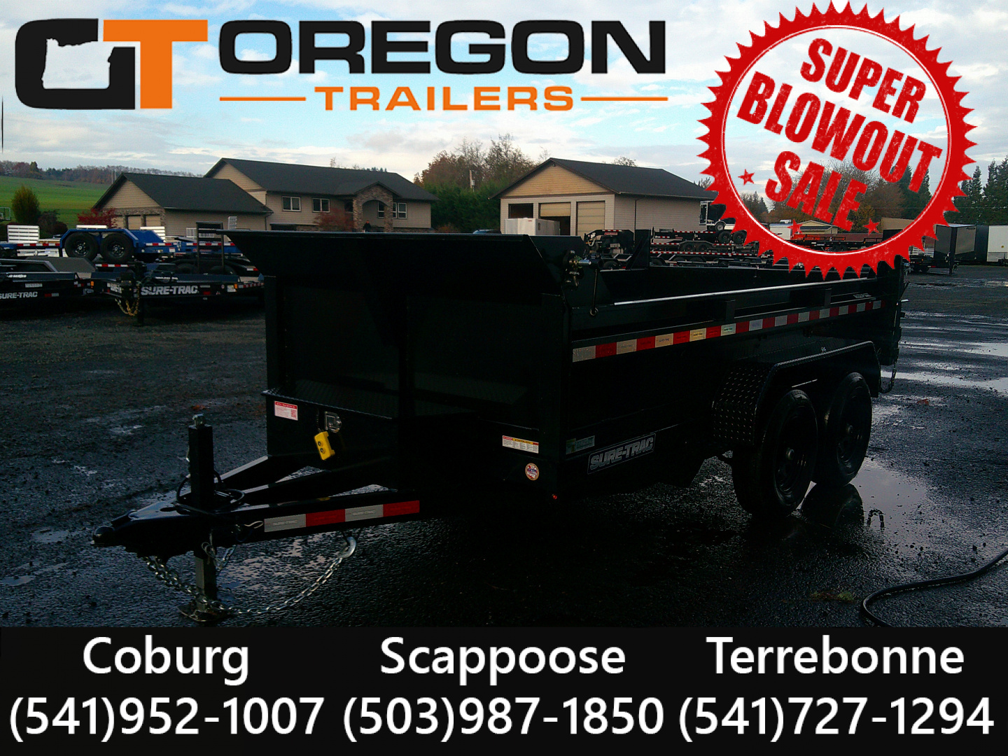 New 2025 Sure-Trac 6x12 10K Low Profile Dump Trailer