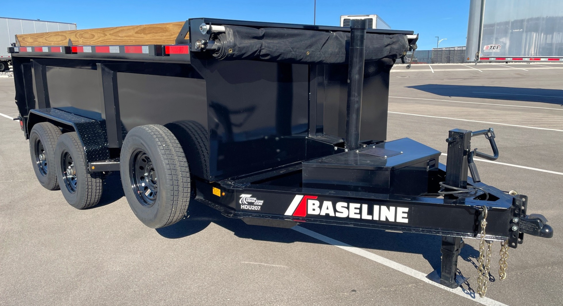 New Diamond C Baseline 14' HDU-207 Dump Trailer -14K GVWR, 36" Sides, Spare Tire, 14ply Tires
