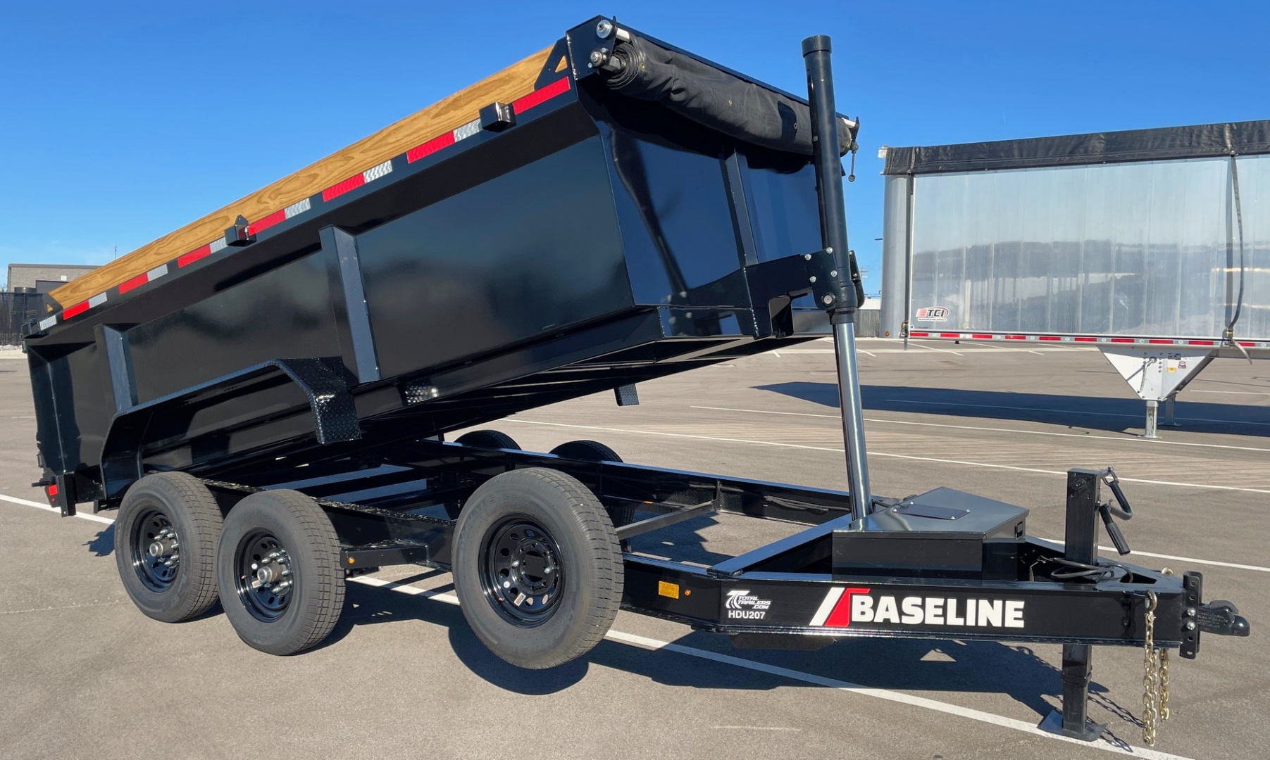 New Diamond C Baseline 14' HDU-207 Dump Trailer -14K GVWR, 36" Sides, Spare Tire, 14ply Tires