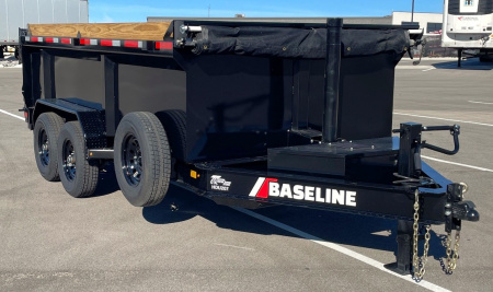 New Diamond C Baseline 14' HDU-207 Dump Trailer -14K GVWR, 36" Sides, Spare Tire, 14ply Tires
