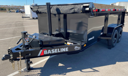 New Diamond C Baseline 14' HDU-207 Dump Trailer -14K GVWR, 36" Sides, Spare Tire, 14ply Tires