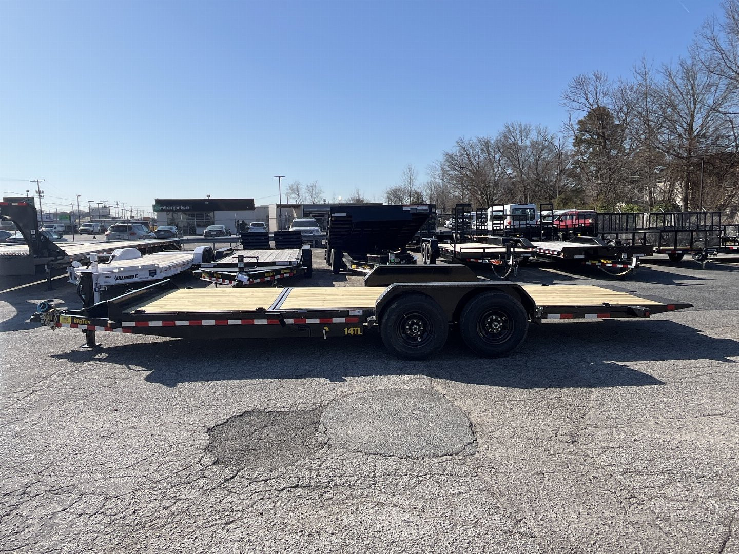New 2026 Big Tex Trailers 22' 14TL Heavy Duty Tilt Bed 14000 GVWR Equipment Trailer