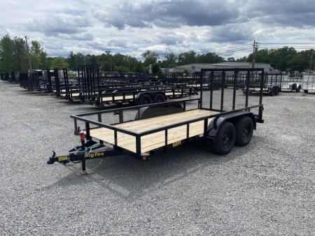 New 2026 Big Tex Trailers 16' 60PI w/ 4' Spring Assist Tailgate Utility Trailer
