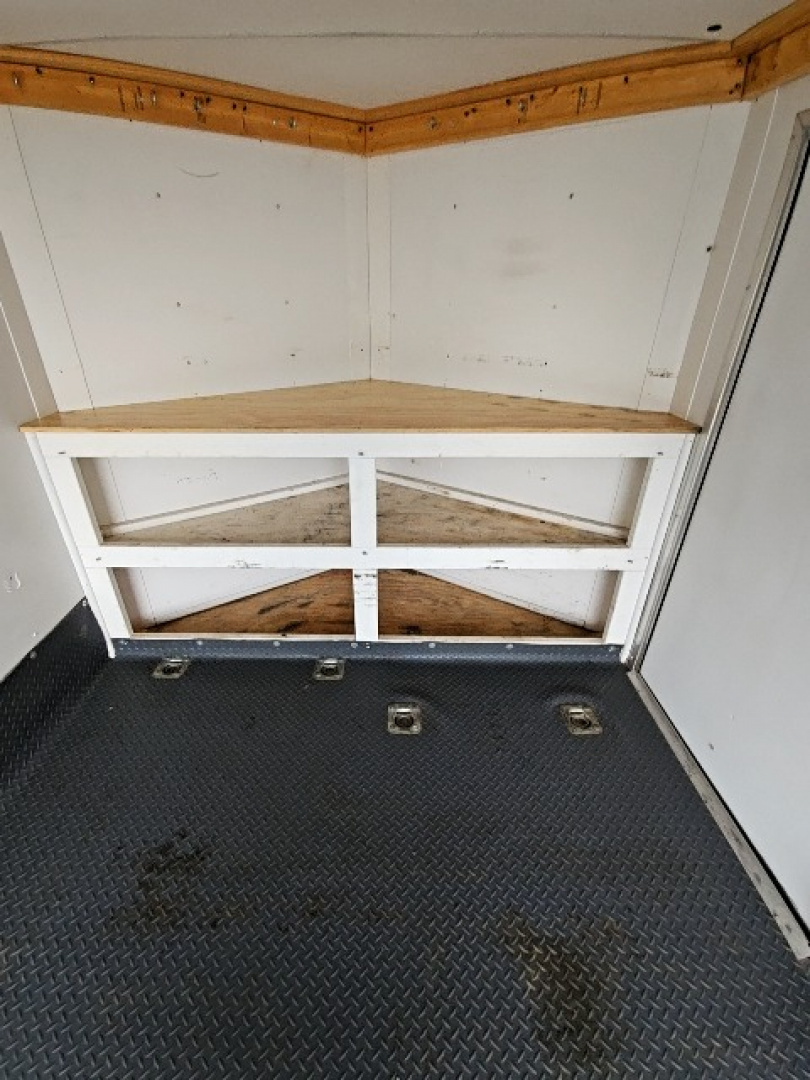 Used 2019 United Trailers ORANGE/BLACK 7 x 12 7K Motorcycle Cargo / Enclosed Trailer