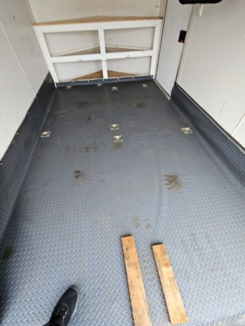 Used 2019 United Trailers ORANGE/BLACK 7 x 12 7K Motorcycle Cargo / Enclosed Trailer