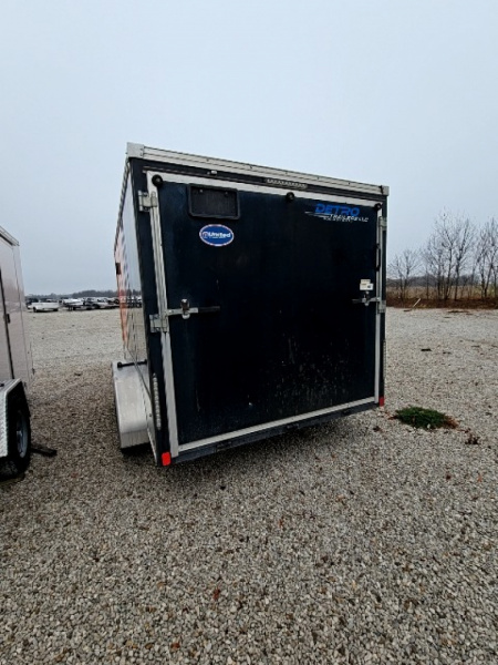 Used 2019 United Trailers ORANGE/BLACK 7 x 12 7K Motorcycle Cargo / Enclosed Trailer