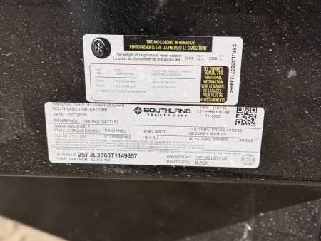 New 2026 Southland Trailers 7-14 Dump 7K Axles