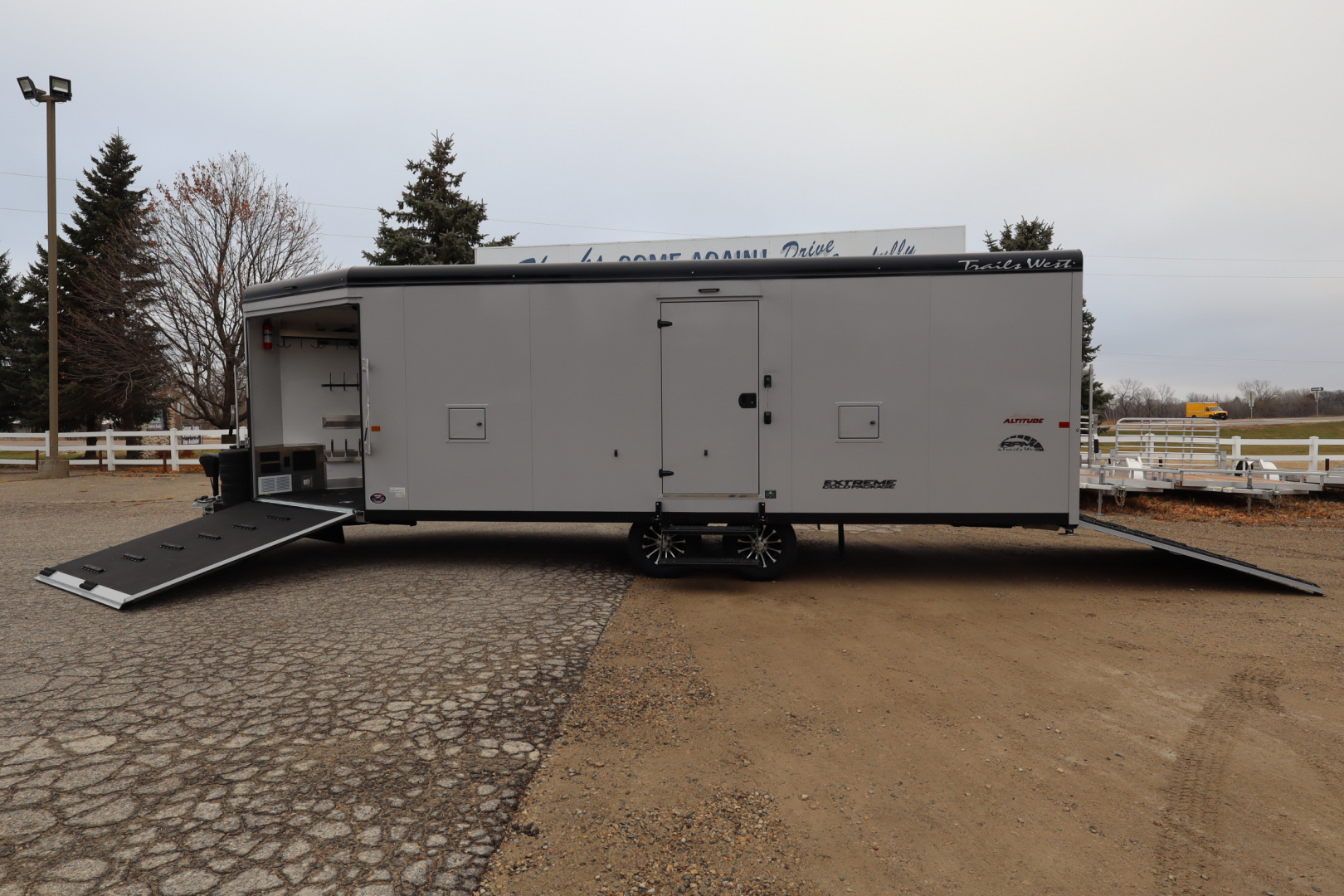 New 2026 Trails West RPM 28' BP Snowmobile Trailer