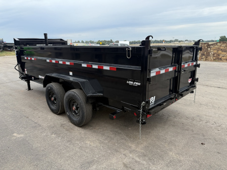 New 2026 PJ 83"x16' GN Tandem Axle Low Pro Telescopic Dump w/ 36" Sides – DT