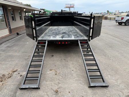 New 2026 PJ 83"x16' GN Tandem Axle Low Pro Telescopic Dump w/ 36" Sides – DT