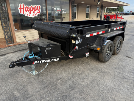New 2026 PJ 60"x10' Tandem Axle Utility Dump Trailer w/ 18" Sides – D5