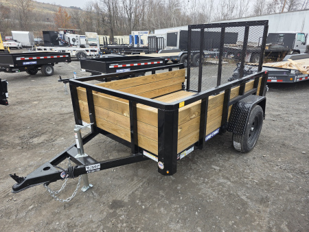 New 2026 Sure-Trac 5X8 3 BOARD HIGH SIDES Utility Trailer