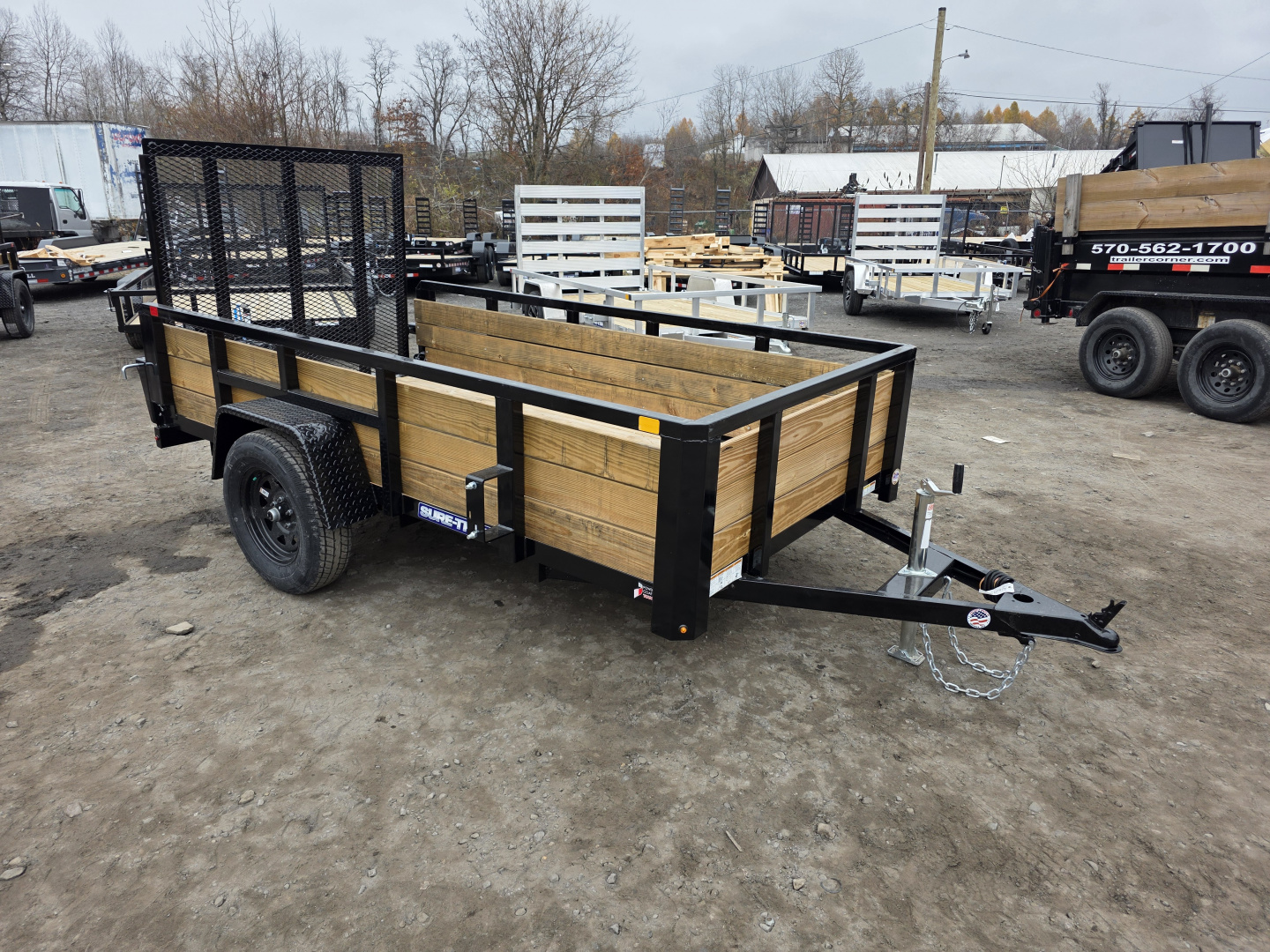 New 2026 Sure-Trac 5X10 - 3 BOARD HIGH SIDE Utility Trailer