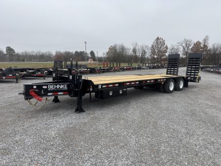 New 2026 Behnke 102 x31' 20 TON Pintle Hitch Tag Trailer *AIR RAMPS*