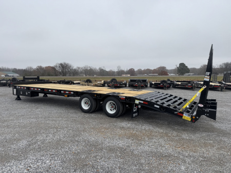 New 2026 Behnke 102"x31' 20 TON Pintle Hitch Tag Trailer *AIR RAMPS*