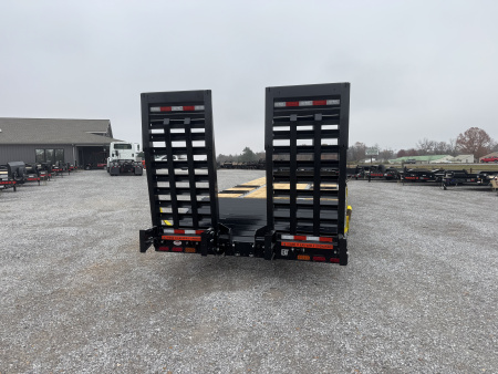 New 2026 Behnke 102"x31' 20 TON Pintle Hitch Tag Trailer *AIR RAMPS*