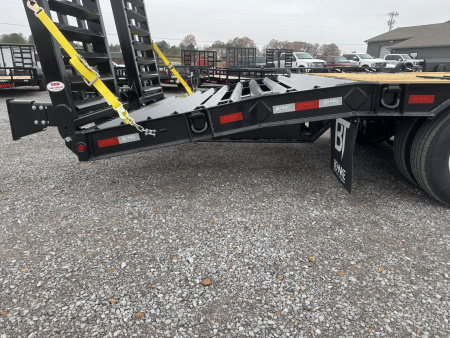 New 2026 Behnke 102"x31' 20 TON Pintle Hitch Tag Trailer *AIR RAMPS*