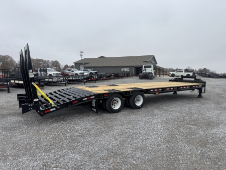 New 2026 Behnke 102"x31' 20 TON Pintle Hitch Tag Trailer *AIR RAMPS*