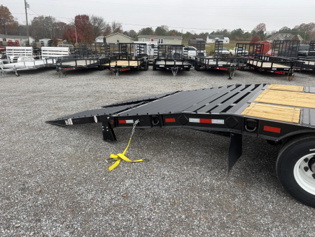 New 2026 Behnke 102"x31' 20 TON Pintle Hitch Tag Trailer *AIR RAMPS*