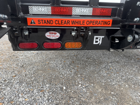 New 2026 Behnke 102"x31' 20 TON Pintle Hitch Tag Trailer *AIR RAMPS*