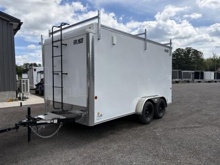 New 2026 Car Mate Trailers 7x14 7K 80  Interior Height Contractor with Rear Double Doors