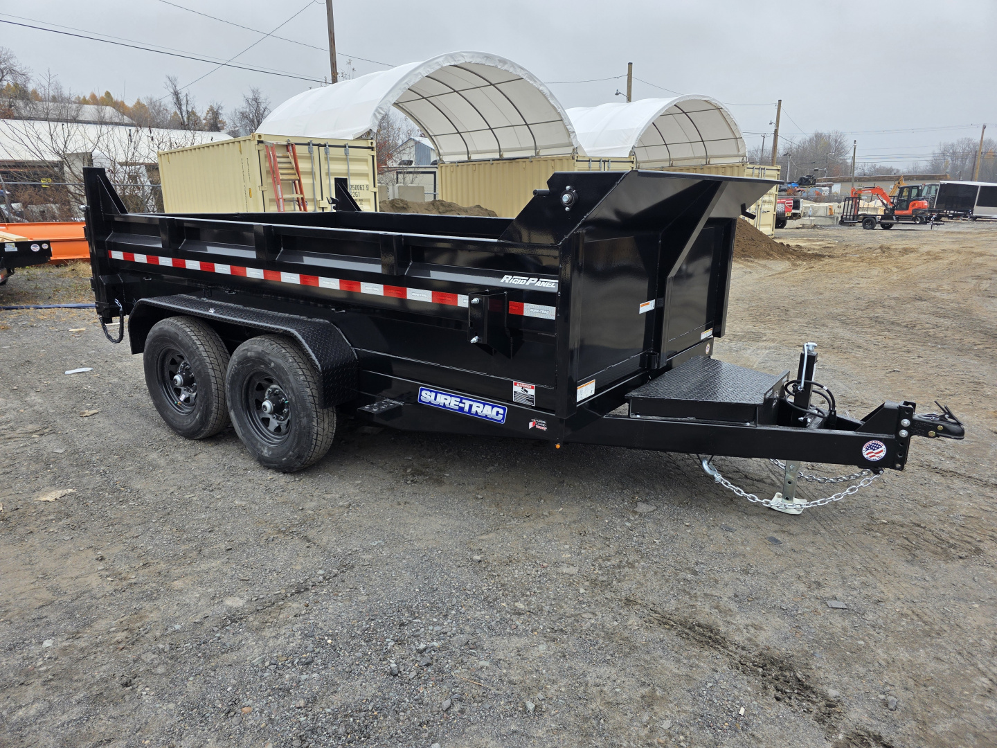 New 2026 Sure-Trac 7X12 12K SCISSOR Dump Trailer
