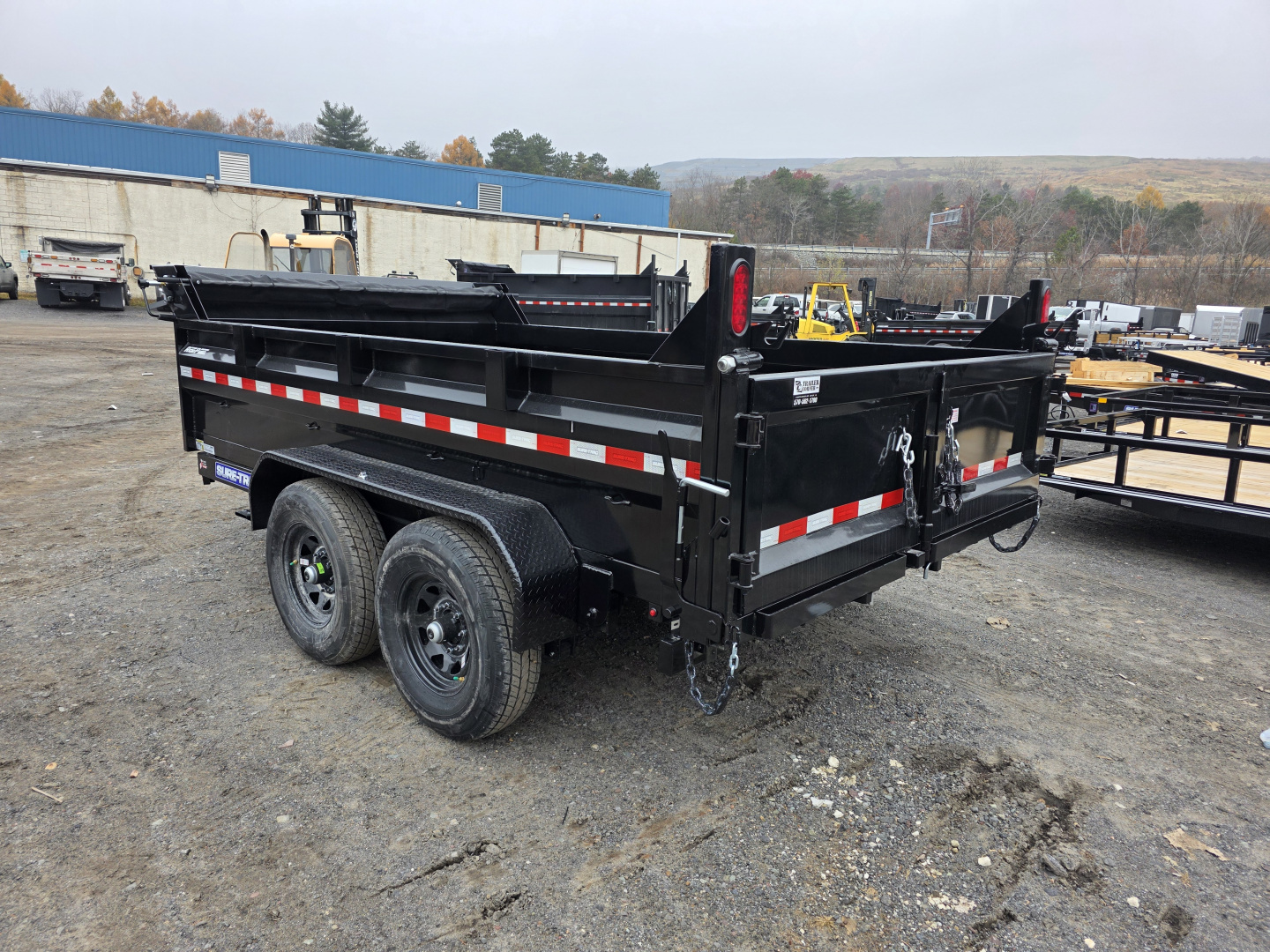New 2026 Sure-Trac 7X12 12K SCISSOR Dump Trailer