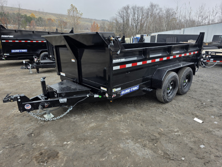 New 2026 Sure-Trac 7X12 12K SCISSOR Dump Trailer
