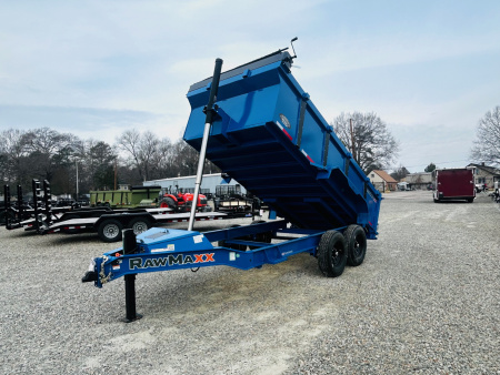 New 2026 RawMaxx 7x14 LPXT 14K w/ 3' Sides Dump Trailer