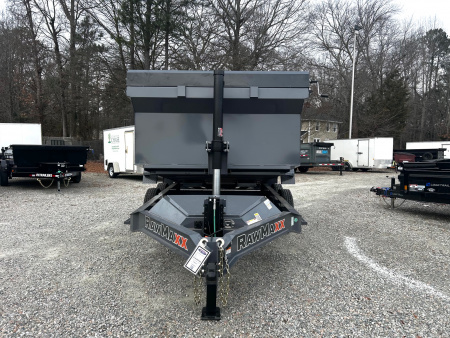 New 2026 RawMaxx 7x14 14K w/ Hydraulic Jack & 3' Sides Dump Trailer