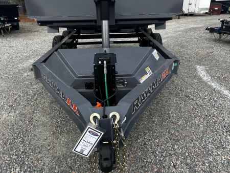 New 2026 RawMaxx 7x14 14K w/ Hydraulic Jack & 3' Sides Dump Trailer