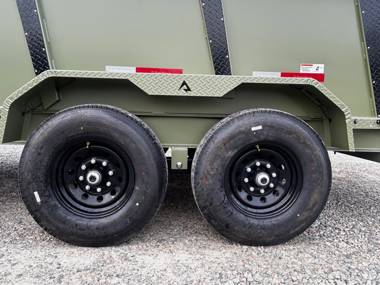 New 2026 RawMaxx 7x16 14K w/ 3' Sides & Hydraulic Jack Dump Trailer