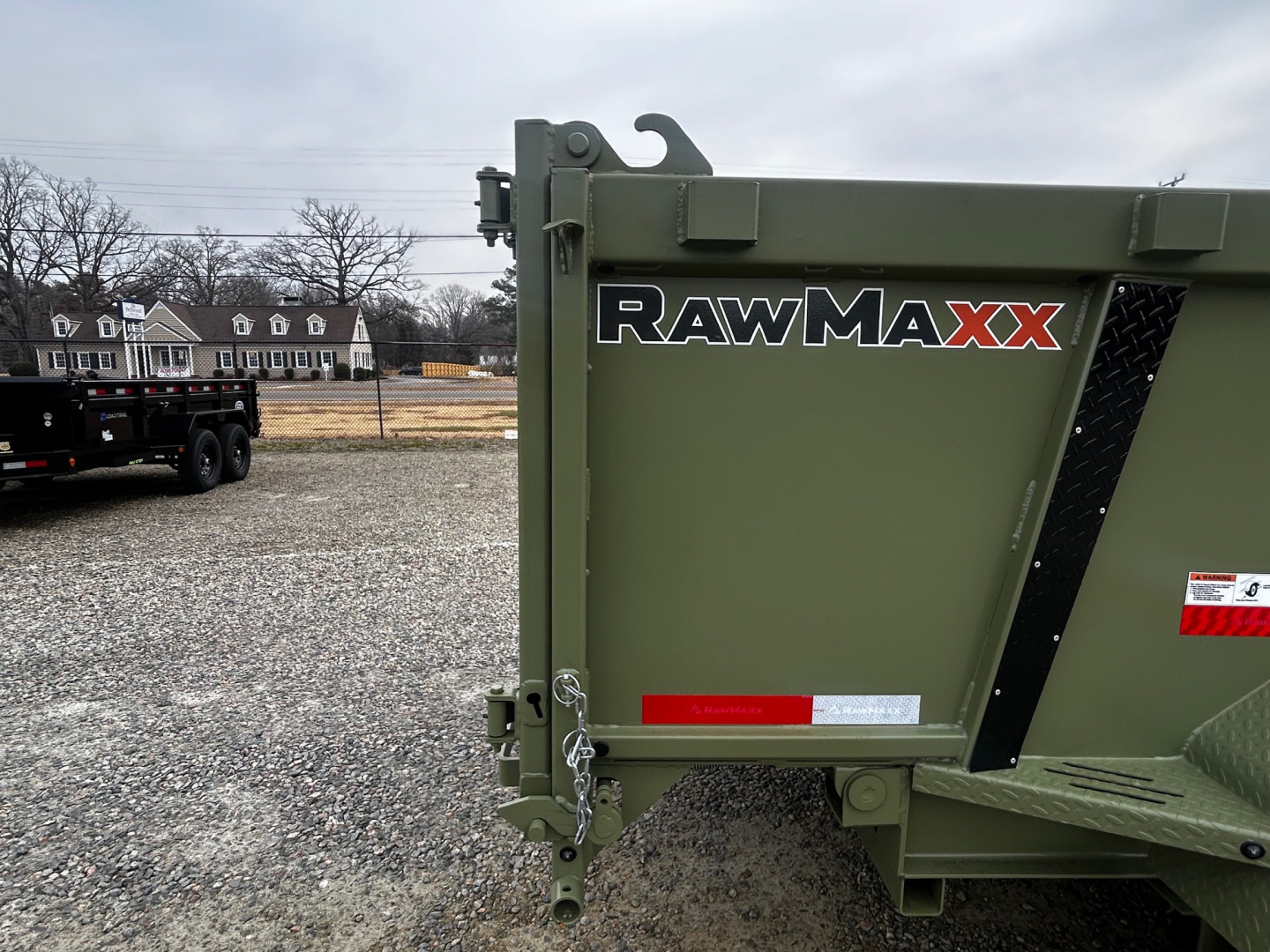 New 2026 RawMaxx 7x16 14K w/ 3' Sides & Hydraulic Jack Dump Trailer