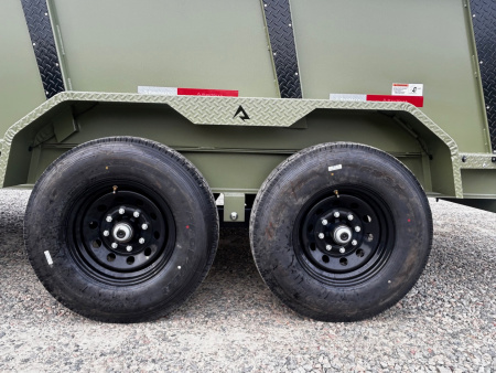 New 2026 RawMaxx 7x16 14K w/ 3' Sides & Hydraulic Jack Dump Trailer