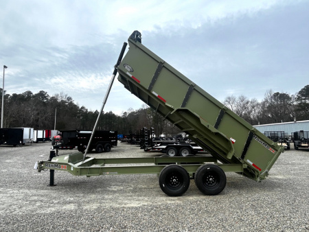 New 2026 RawMaxx 7x16 14K w/ 3' Sides & Hydraulic Jack Dump Trailer