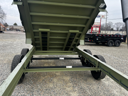 New 2026 RawMaxx 7x16 14K w/ 3' Sides & Hydraulic Jack Dump Trailer