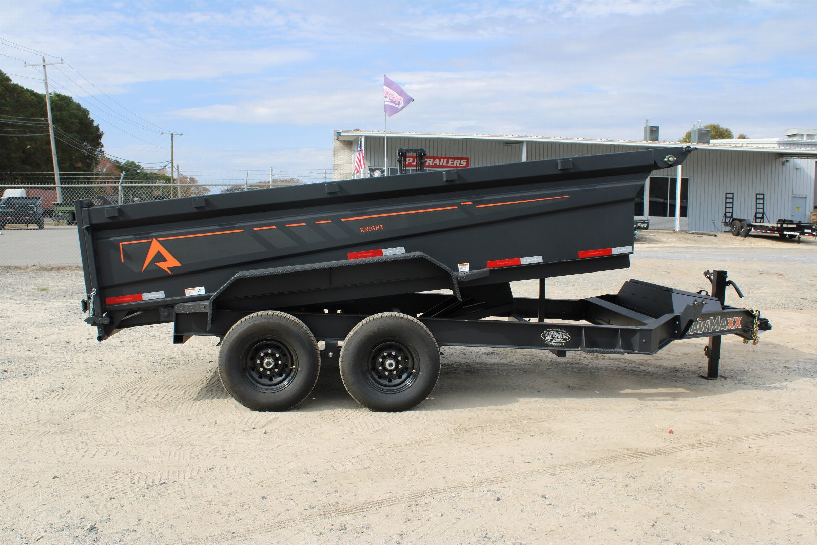 New 2026 RawMaxx 7x14 14K Dump Trailer