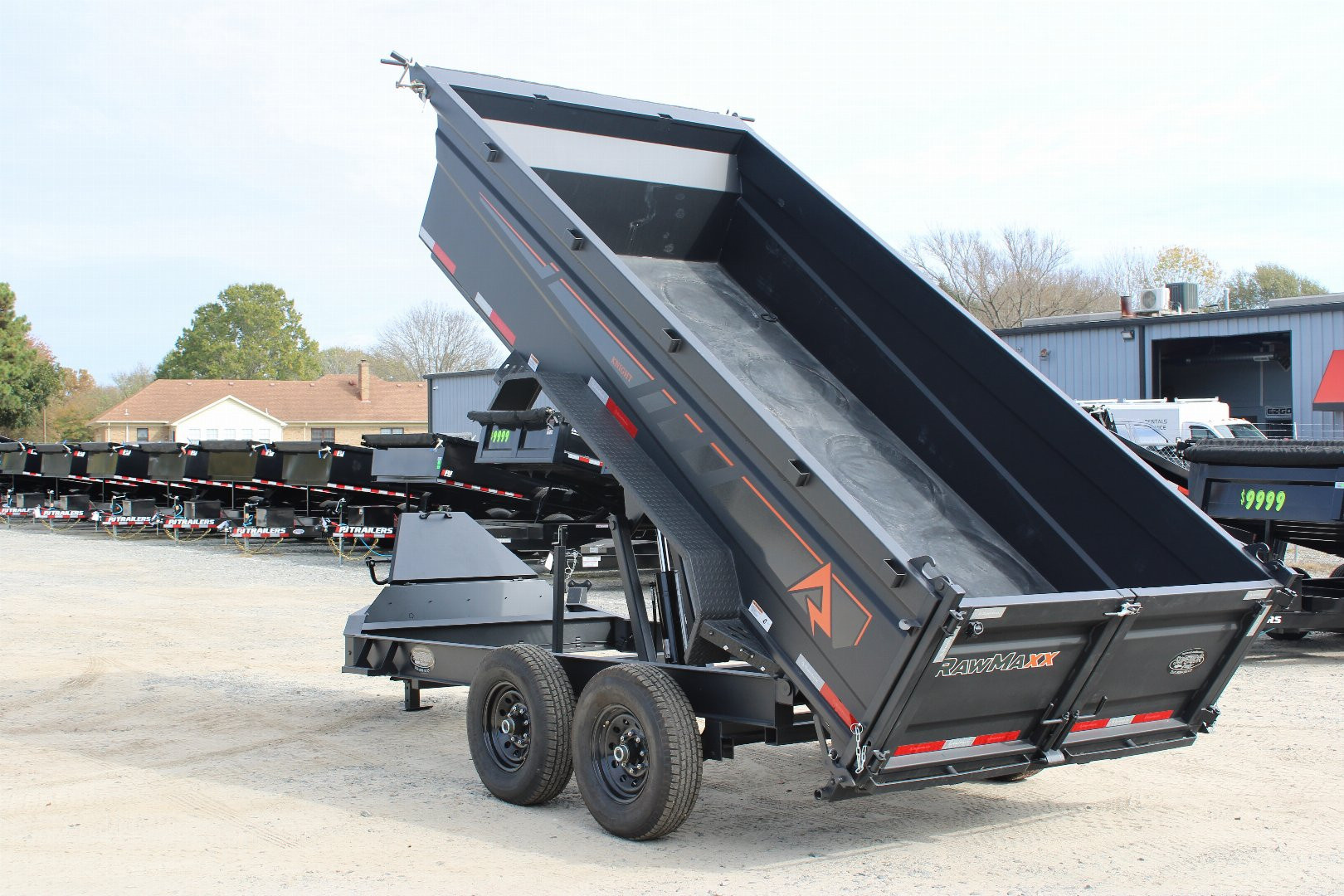 New 2026 RawMaxx 7x14 14K Dump Trailer