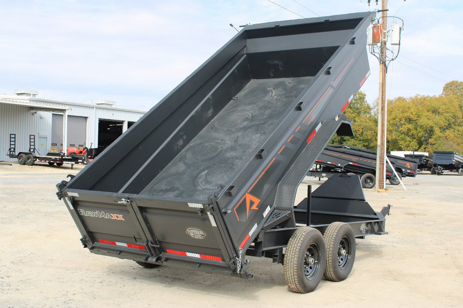 New 2026 RawMaxx 7x14 14K Dump Trailer