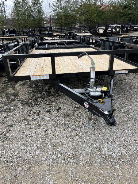 New 2026 Sure-Trac 7 X 14 TUBE TOP 5K BRAKE Utility Trailer single axle landscape trailer